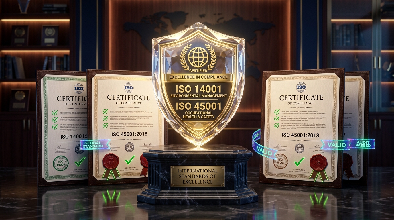 التأهيل لنظم الإدارة البيئية والأيزو (ISO 14001 / 45001 / 9001)